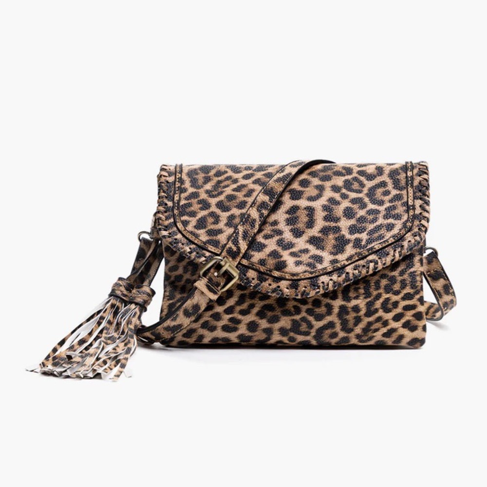 Faux Leopard Crossbody
